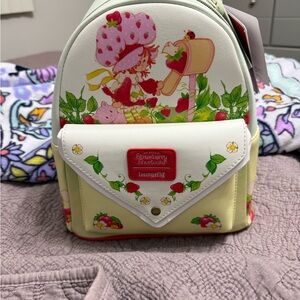 Loungefly Strawberry Shortcake Cream and Red Backpack